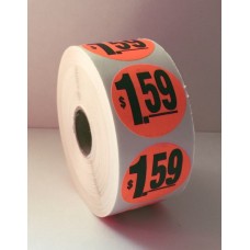 $1.59 - 1.5" Red Label Roll
